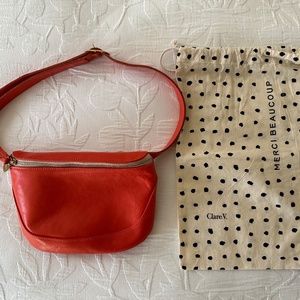 Clare V. Fanny Pack in Blood Orange